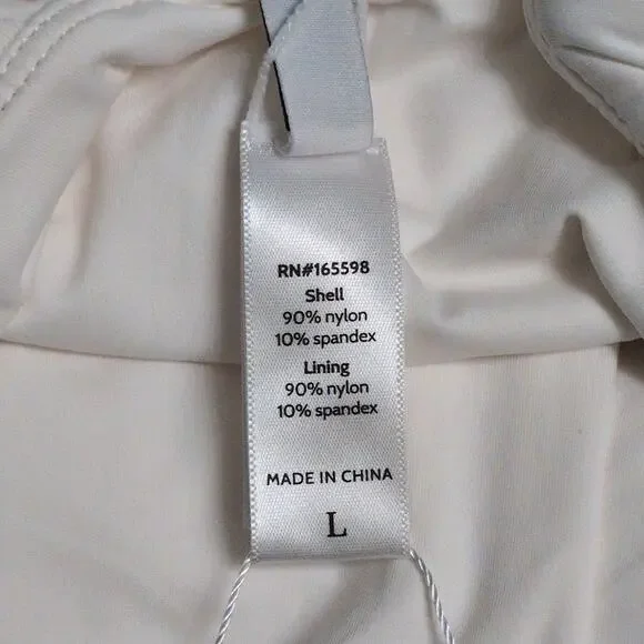 Andie Asbury Ribbed One Piece Coco High Neck Low Back Adjustable L New - Picture 7 of 10